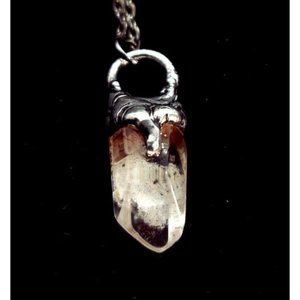 Quartz crystal necklace